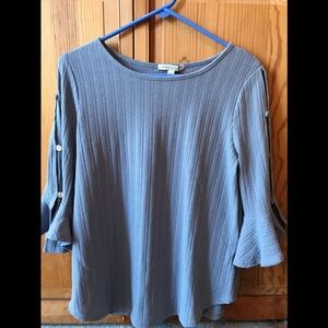 Green Envelope Blouse Top L NWT